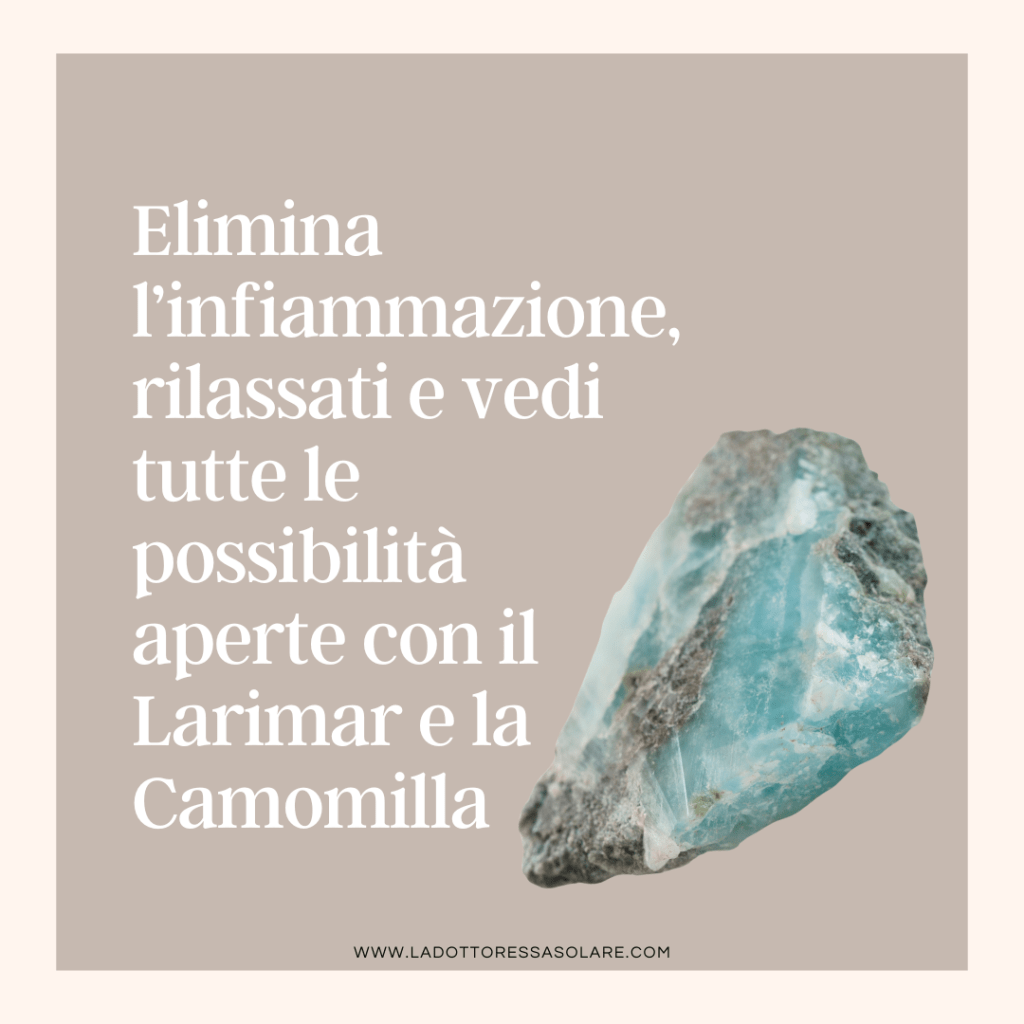 Il Potere dell’Olio Essenziale di Camomilla Romana e del Larimar: Un Abbinamento Perfetto per il&nbsp;Benessere