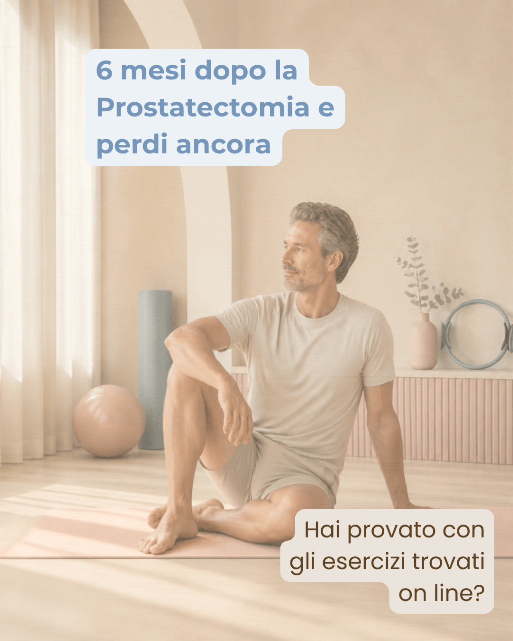 Sei mesi dopo la prostatectomia e perdi ancora urina: non è normale accettarlo — ma la ricerca del 2026 dice anche che la fisioterapia non è tutta uguale, e scegliere bene cambia&nbsp;tutto